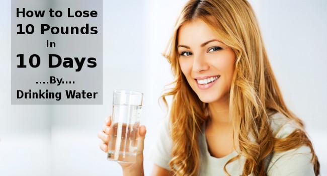Drinking lots of water to lose weight