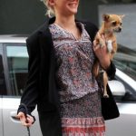 Jennifer Lawrence Walks Her Dog Pippi in NYC