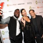 Jozy Altidore, Adriana Lima and Kenneth Cole Selfie