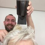 Helen Mirren Experiencing the new Dyson hairdryer