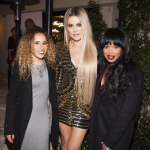 Khloe rocked a set of long, blonde extensions to the shindig.