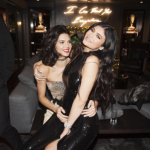 Kylie sat on Kendall's lap for a cheeky photo.
