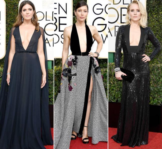 The Necklines Fashion Trend of the 2017 Golden Globes