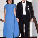 Meghan’s Fiji-Blue Cape dress for Iconic Royal Styles