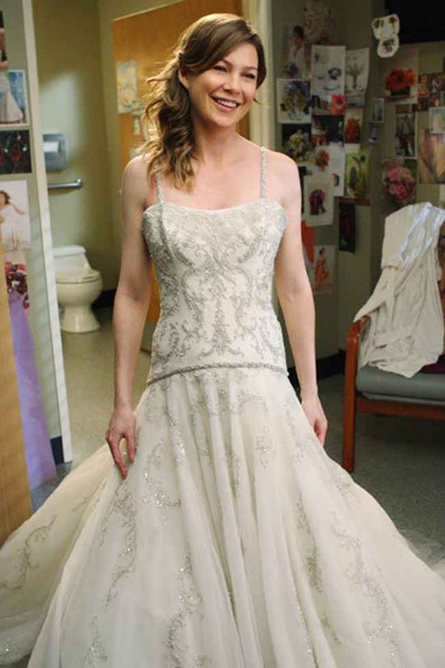 Meredith Grey Best TV Wedding Dress